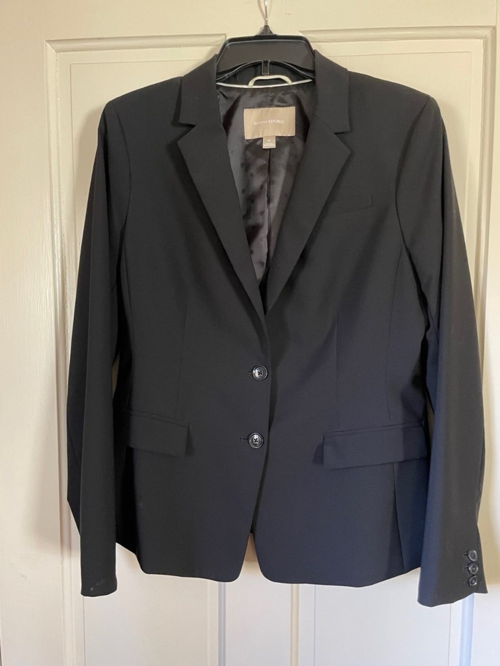 EUC BANANA REPUBLIC Women's Blazer w/Classic Lapel Button Front and Pockets